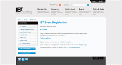 Desktop Screenshot of localevents.theiet.org